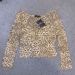 Leopard print top